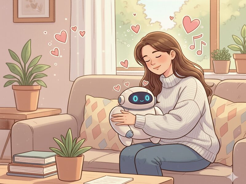 癒し系ロボットに癒される