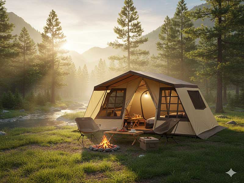 ロッジ型テント