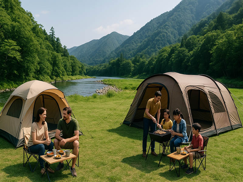 トンネル型テント